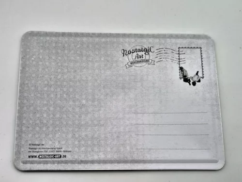 Placă metalică retro garaj BMW (10x14cm)