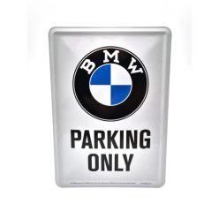   Parcare BMW doar placă metalică carte poștală metalică (10x14cm)