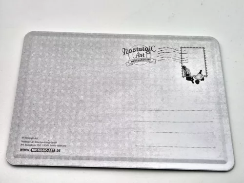 Parcare BMW doar placă metalică carte poștală metalică (10x14cm)