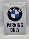 Doar parcare BMW placă metalică (20x30 cm)