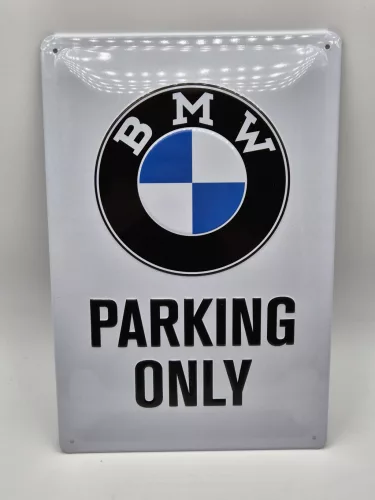 Doar parcare BMW placă metalică (20x30 cm)