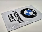 Doar parcare BMW placă metalică (20x30 cm)