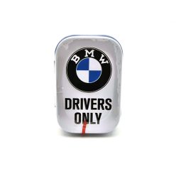   Doar pentru șoferii BMW - alb - cutie metalică de bomboane (15g)