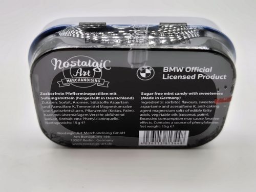 Doar pentru șoferii BMW - alb - cutie metalică de bomboane (15g)