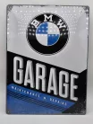 Placă metalică garaj BMW (30x40cm)