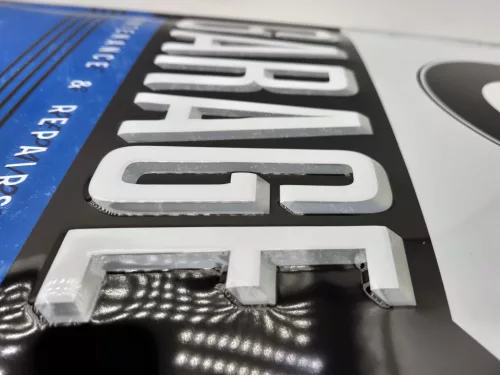 Placă metalică garaj BMW (30x40cm)