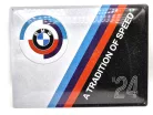 BMW "O tradiție a vitezei" placă metalică (40x30cm)