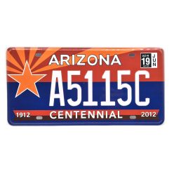   Plăcuță de înmatriculare metalică americană SUA - Arizona