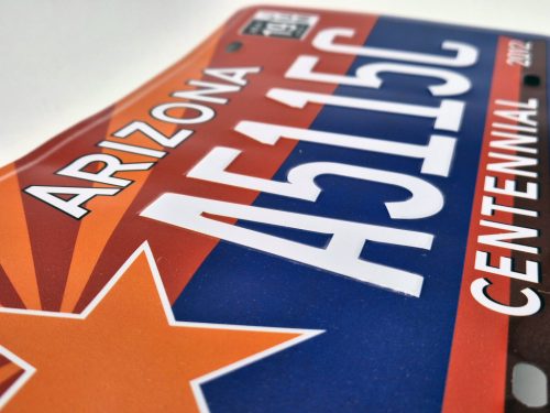 Plăcuță de înmatriculare metalică americană SUA - Arizona