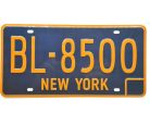 Plăcuță de înmatriculare metalică americană SUA - New York