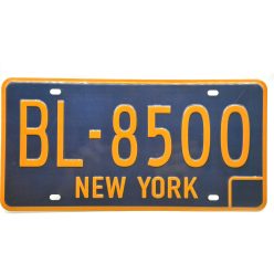   Plăcuță de înmatriculare metalică americană SUA - New York