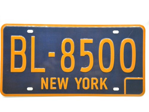 Plăcuță de înmatriculare metalică americană SUA - New York