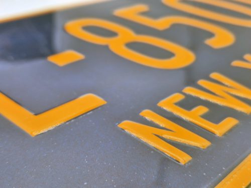 Plăcuță de înmatriculare metalică americană SUA - New York