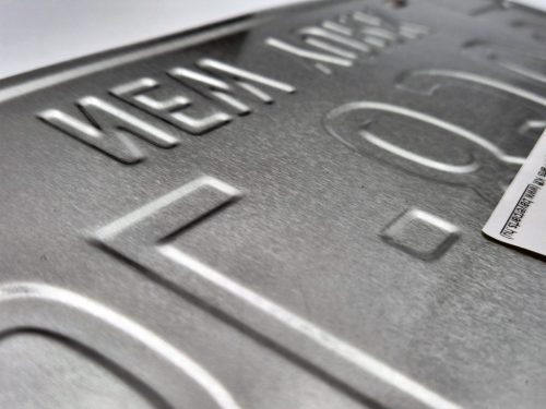 Plăcuță de înmatriculare metalică americană SUA - New York
