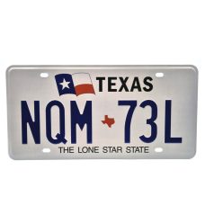   Plăcuță de înmatriculare metalică americană SUA - Texas