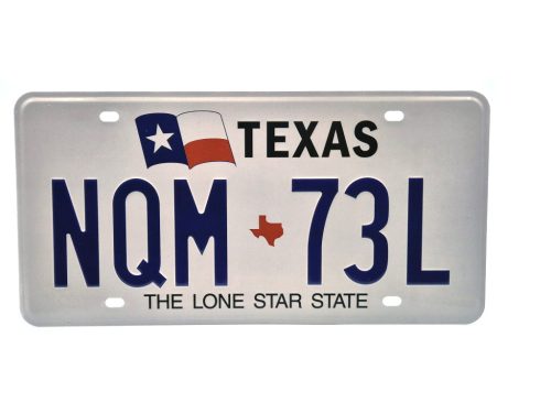 Plăcuță de înmatriculare metalică americană SUA - Texas
