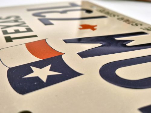 Plăcuță de înmatriculare metalică americană SUA - Texas