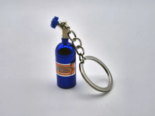 Butelie NOS nitro - albastru - breloc suport chei