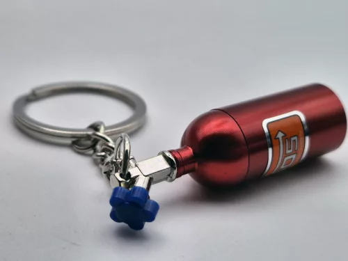 NOS nitro butelie - roșu - breloc suport chei