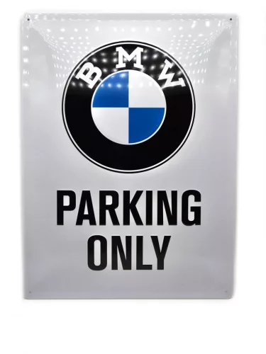 Parcare BMW doar placă metalică (30x40cm)