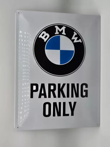 Parcare BMW doar placă metalică (30x40cm)