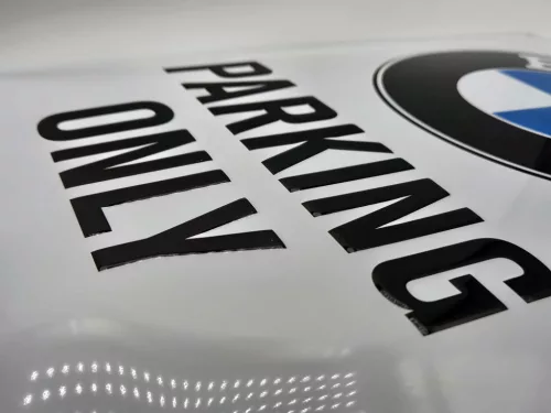 Parcare BMW doar placă metalică (30x40cm)