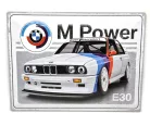 BMW E30 M3 M power - placă metalică (40x30cm)