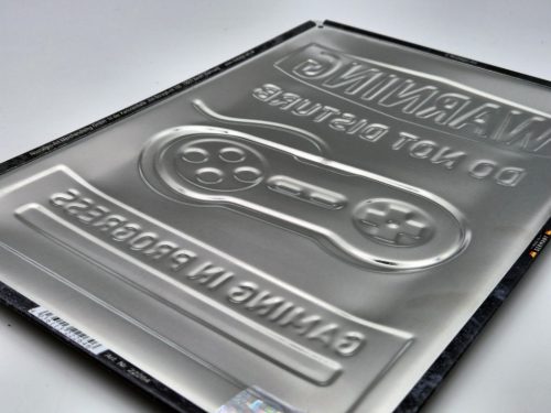 Avertisment - nu deranjați - Joc în desfășurare - placă metalică (20x30 cm)