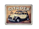 Citroen 2CV - placă metalică (20x15cm)