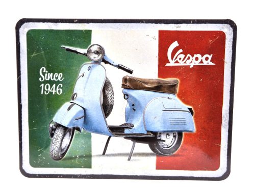 Vespa - placă metalică pentru femei (20x15cm)
