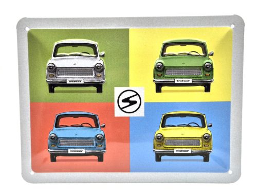 Trabant Trabi - placă metalică (20x15cm)