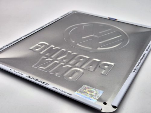 Volkswagen VW Parcare Exclusivă - placă metalică (15x20cm)