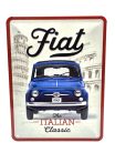 Fiat 500 - placă metalică (15x20cm)