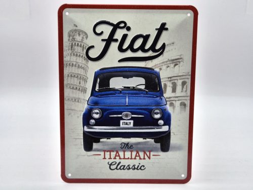 Fiat 500 - placă metalică (15x20cm)