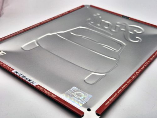 Fiat 500 - placă metalică (15x20cm)