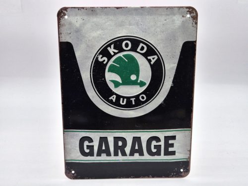 Skoda Garage - placă metalică (15x20cm)