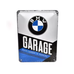 BMW Garage - placă metalică (15x20cm)