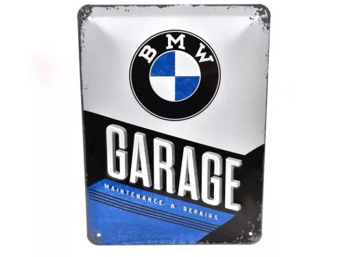 BMW Garage - placă metalică (15x20cm)