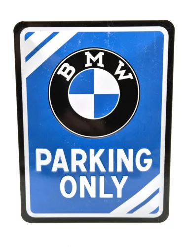 Parcare BMW Doar - placă metalică (15x20cm)