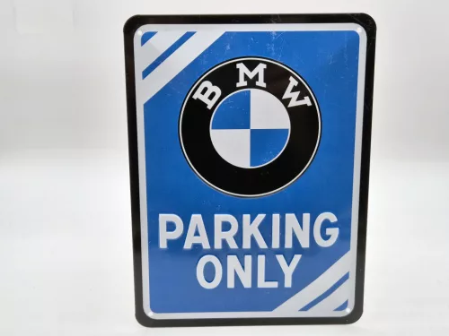 Parcare BMW Doar - placă metalică (15x20cm)