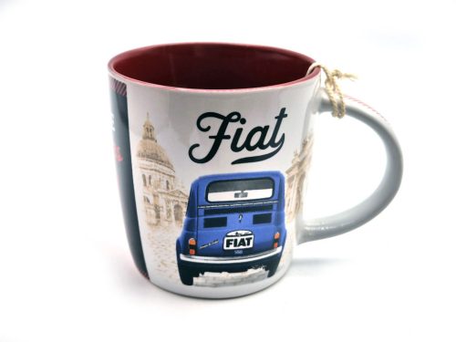 Fiat 500 - Bucură-te de vremurile bune - cană ceramică
