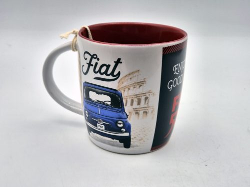 Fiat 500 - Bucură-te de vremurile bune - cană ceramică