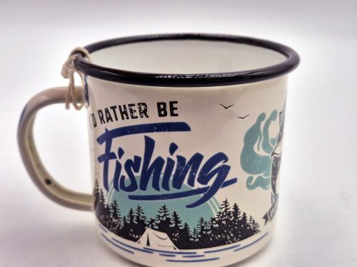 Horgász - Aș prefera să pescuiesc - cană metalică