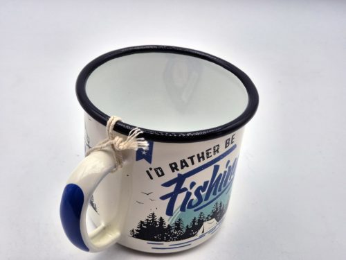 Horgász - Aș prefera să pescuiesc - cană metalică