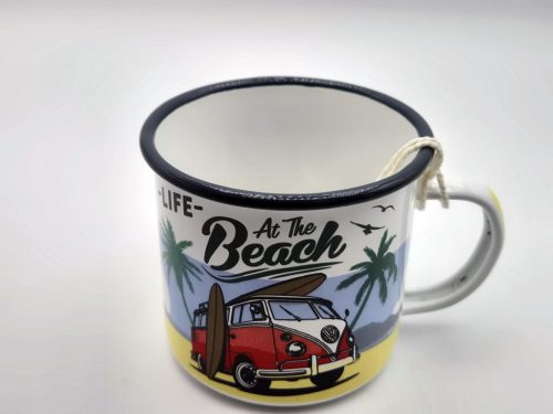Volkswagen VW Transporter T1 - Viața la plajă - cană de metal