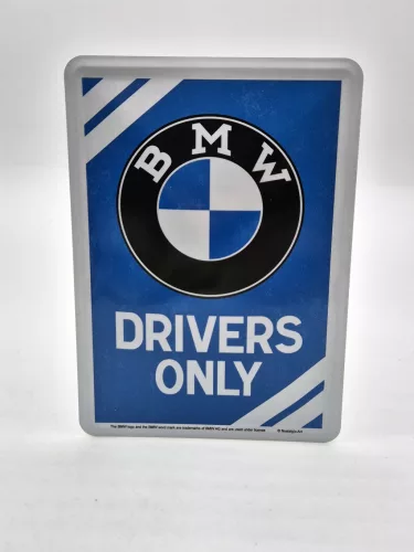 Doar șoferii BMW placă metalică fémplakát carte poștală metalică (10x14cm)