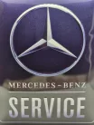 Service Mercedes - Benz - placă metalică (30x40cm)