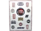 Logo Fiat - placă metalică (30x40cm)