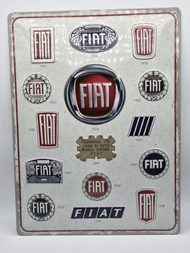 Logo Fiat - placă metalică (30x40cm)