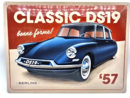 Citroen DS 19 - placă metalică (40x30cm)